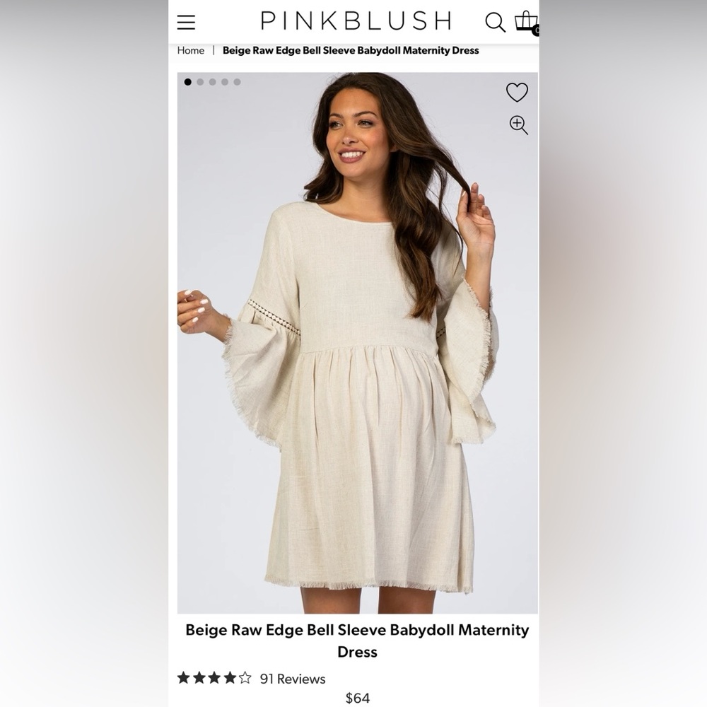 New maternity dress from pink blush